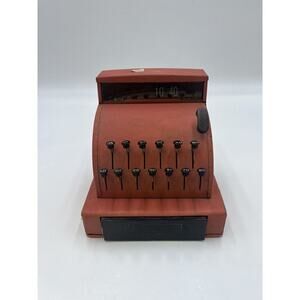 Antique￼ Red Tom Thumb Toy Cash Register Toy Pink Vintage Tomthumb Kids Store
